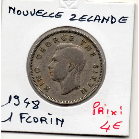Nouvelle Zélande 1 Florin 1948 TTB, KM.18 George VI Kiwi