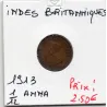 Inde Britannique 1/12 anna 1929 TTB, KM.509 Georges V