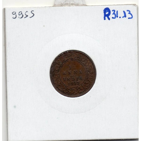 Inde Britannique 1/12 anna 1929 TTB, KM.509 Georges V