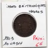Inde Britannique Madras 10 cash 1803 TTB, KM 320 East India Company
