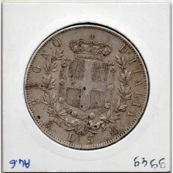 Italie 5 Lire 1870 M BN TTB,  KM.8 VITTORIO EMANUELE