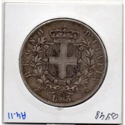 Italie 5 Lire 1874 M BN TTB,  KM.8 VITTORIO EMANUELE