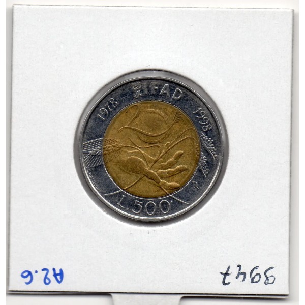 Italie 500 Lire 1998 IFAD Sup, KM.193 IFAD