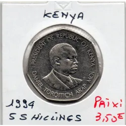 Kenya 5 shillings 1994 Spl, KM.30 Daniel Arap Moi