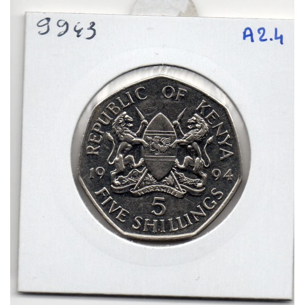 Kenya 5 shillings 1994 Spl, KM.30 Daniel Arap Moi