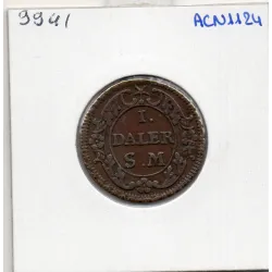 Suède 1 daler 1718 SM TTB, KM.359 PHOEBVS Karl XII