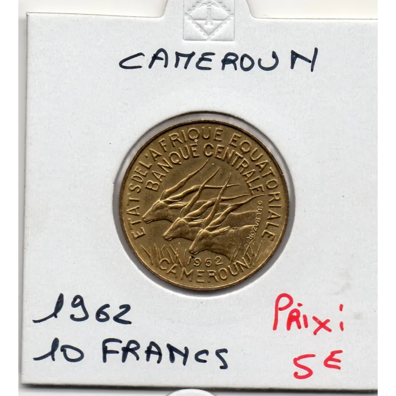 Cameroun  5 francs 1972 Spl, KM 1a pièce de monnaie