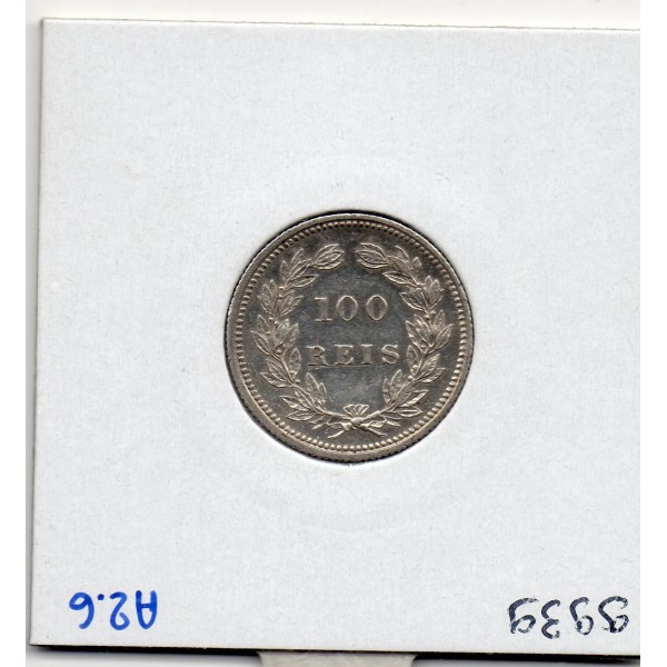 Portugal 100 reis 1893 Spl, KM.531 Carlos 1er