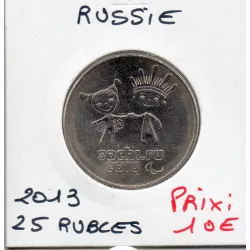 Russie 25 roubles 2013 Spl, KM.Y1472 Mascotte Paralympique