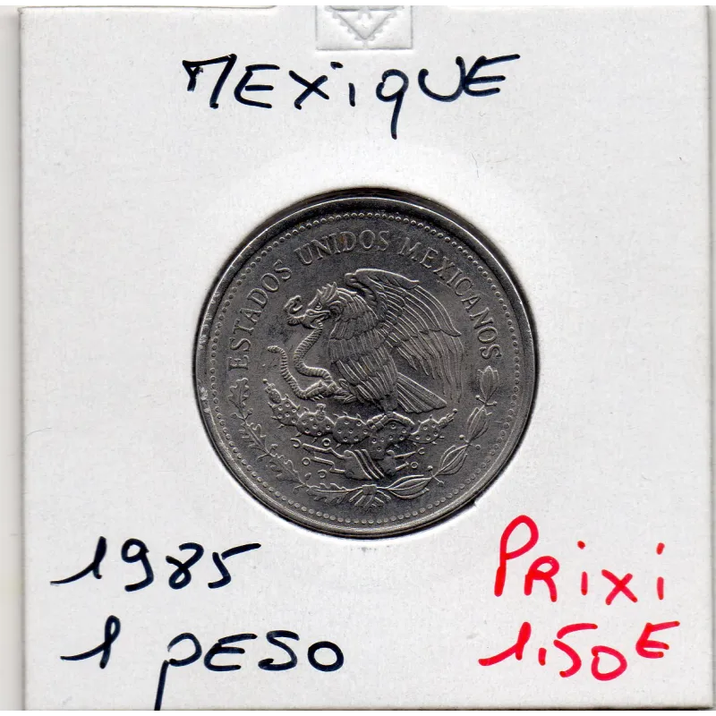 Mexique 1 Peso 1985 Spl, KM.496 Jose Moreios Mexique 1 Peso 1985 Spl, KM.496 Jose Moreios