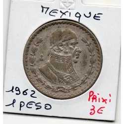 Mexique 1 Peso 1962 TTB, KM.459 Morelos y Pavon