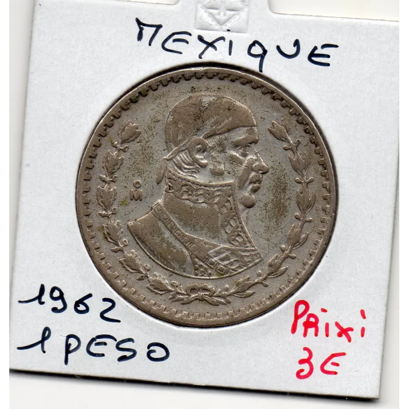 Mexique 1 Peso 1962 TTB, KM.459 Morelos y Pavon Mexique 1 Peso 1962 TTB, KM.459 Morelos y Pavon