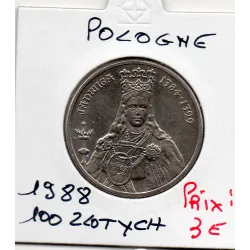 Pologne 100 Zlotych 1988 Spl, KM.183 Jadwiga