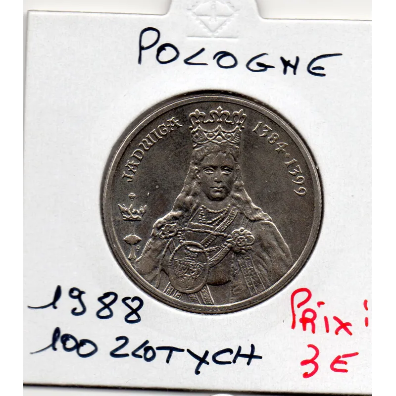 Pologne 100 Zlotych 1988 Spl, KM.183 Jadwiga Pologne 100 Zlotych 1988 Spl, KM.183 Jadwiga