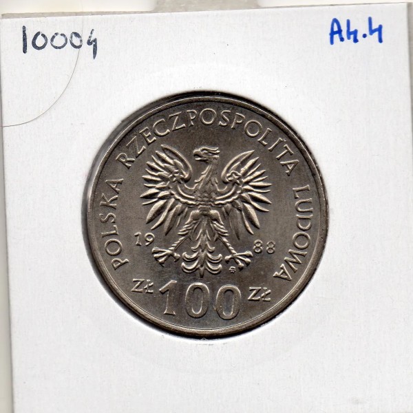 Pologne 100 Zlotych 1988 Spl, KM.Y182 insurrection de Wielkopolska