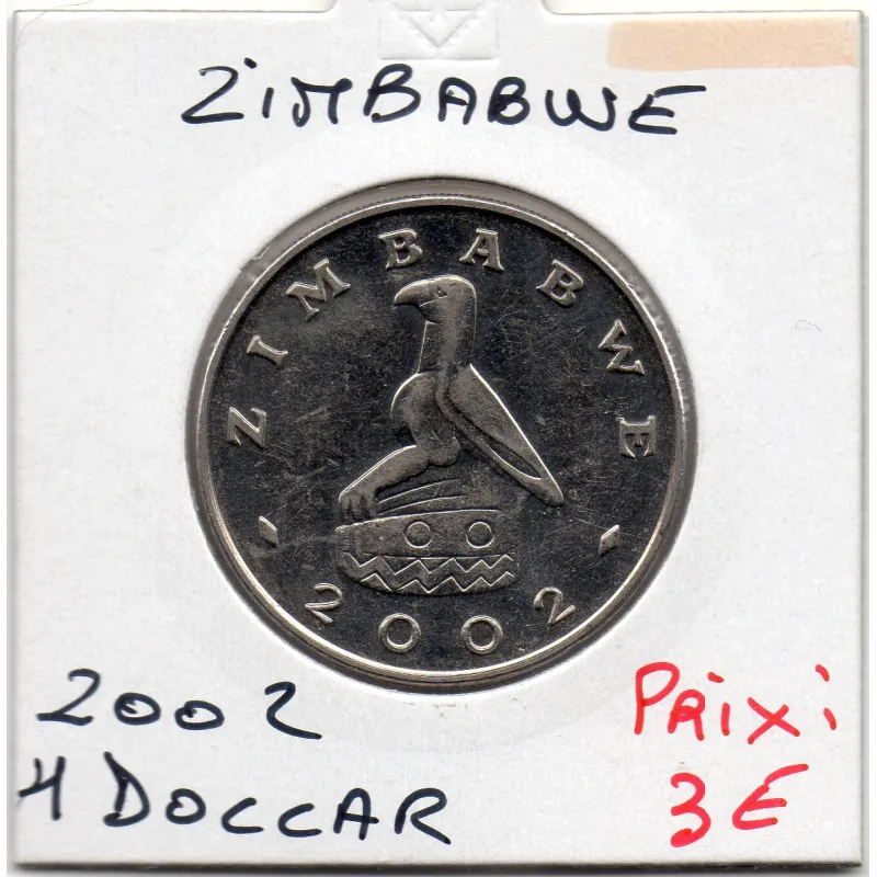 Zimbabwe 1 dollar 2002 Spl, KM.6a Monument national Zimbabwe 1 dollar 2002 Spl, KM.6a Monument national