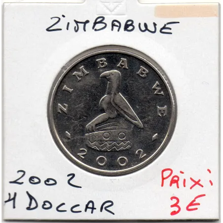 Zimbabwe 1 dollar 2002 Spl, KM.6a Monument national