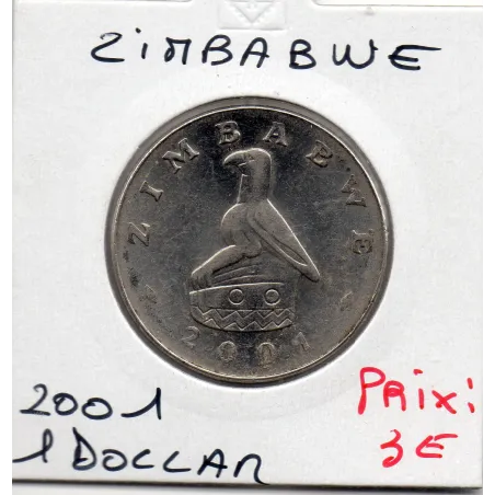 Zimbabwe 1 dollar 2001 Spl, KM.6a Monument national