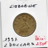 Zimbabwe 2 dollars 1997 TTB, KM.12 Pangolins