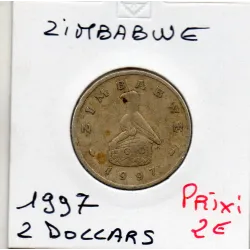 Zimbabwe 2 dollars 1997 TTB-, KM.12 Pangolins