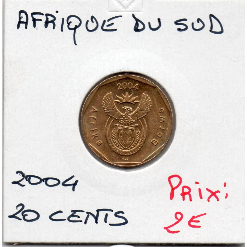 Afrique du sud 20 cents 2004 Spl KM.328 AFRIKA BORWA Afrique du sud 20 cents 2004 Spl KM.328 AFRIKA BORWA