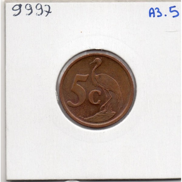 Afrique du sud 5 cents 2003 Sup KM.324 AFRIKA Dzonga