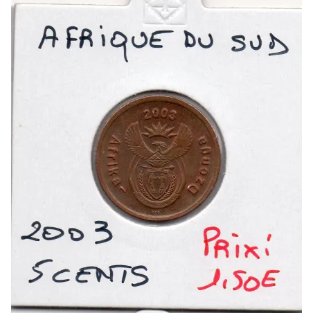 Afrique du sud 5 cents 2003 Sup KM.324 AFRIKA Dzonga