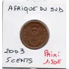 Afrique du sud 5 cents 2003 Sup KM.324 AFRIKA Dzonga