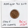 Afrique du sud 10 cents 2006 Spl KM.487 SUID AFRIKA