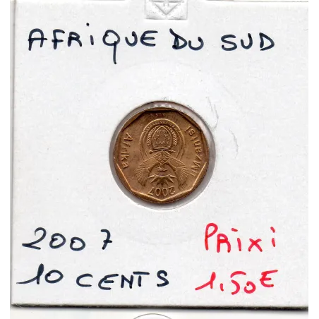 Afrique du sud 10 cents 2007 Spl KM.341 AFRIKA UMZANTSI