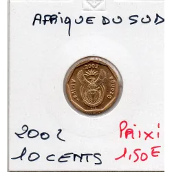 Afrique du sud 10 cents 2002 Spl KM.269 AFRIKA DZONGA