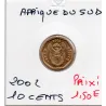 Afrique du sud 10 cents 2002 Spl KM.269 AFRIKA DZONGA