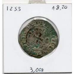 Gros Florette Charles VI Paris (1417) point sous initiale