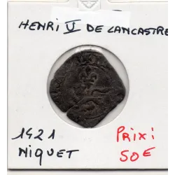 Niquet au léopard Henri V de Lancastre (1421) TB
