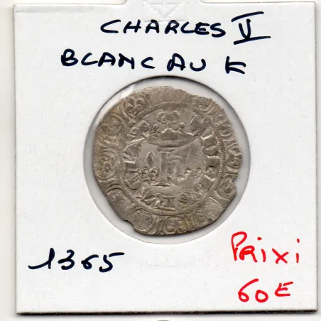 Blanc au K Charles V (1365) TTB
