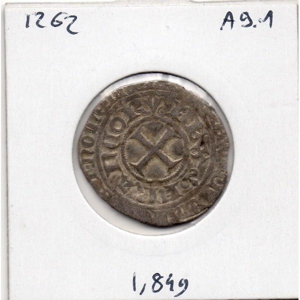 Blanc au K Charles V (1365) TB+