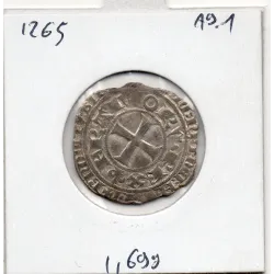 Blanc au K Charles V (1365) TTB rognée