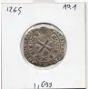 Blanc au K Charles V (1365) TTB rognée