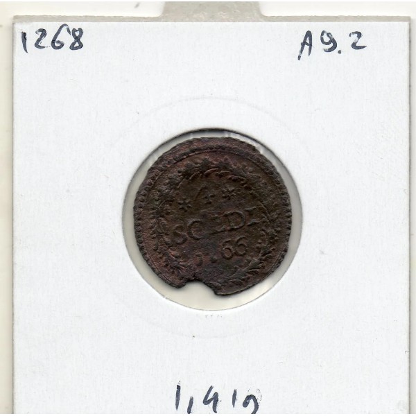 Corse Indépendante, Pascal Paoli (1766) 4 Soldi TTB