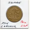 Islande 2 Kronur 1946 TTB, KM.13 Armoirie
