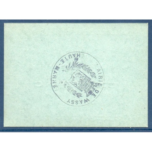 Bon ville Wassy 1 franc, Spl, 7.1917 Pirot 52-53 Billet