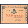Bon ville Wassy 25 centimes, Spl, 7.1917 Pirot 52-52 Billet