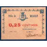 Bon ville Wassy 25 centimes, Spl, 6.1916 Pirot 52-48 Billet