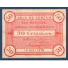 Bon municipal Vertus 50 centimes, TB, 15.5.1916 Pirot 51-54 Billet
