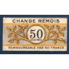 Bon Change Rémois (Reims) 50 centimes, TB, ND Pirot 51-44 Billet