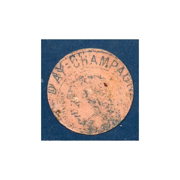 Bon ville Ay 5 centimes, TB, ND Pirot 51-01 Billet