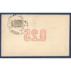 Bon ville Louviers 25 centimes, Spl, 27.10.1916 Pirot 27-14 Billet