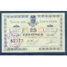 Bon ville Louviers 25 centimes, Neuf, 27.10.1916 Pirot 27-21 Billet