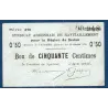 Bon région Sedan 50 centimes, TB, 26.2.1916 Pirot 08-282 Billet