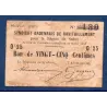 Bon région Sedan 25 centimes, TB, 26.2.1916 Pirot 08-281 Billet